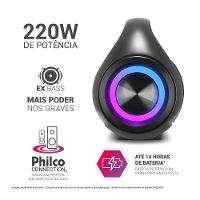 Speaker Philco PBS220BT Extreme Bluetooth 5.3 Flash Light 220W Bivolt - 6