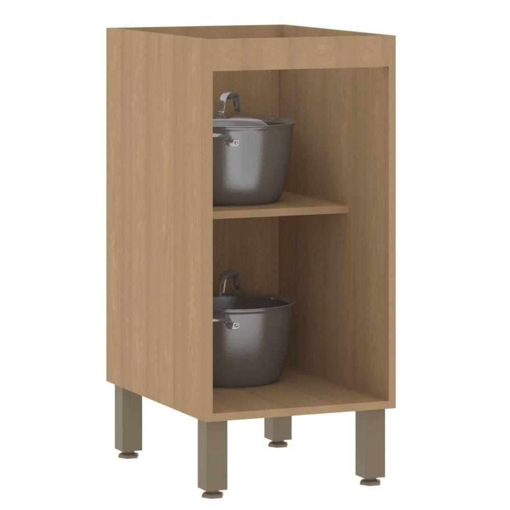 Balcão 1 Porta Com Tampo 40cm Luciane Classic Verde Freijo - 4