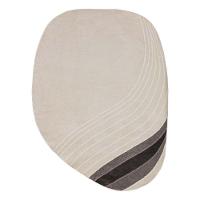 Tapete Sala Turco Waves 06 Bege-cinza 2,00x2,50m Orgânico Edantex - 1