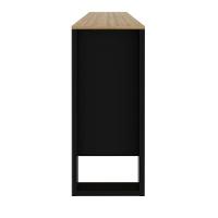 Balcão Para Escritório 136cm Com 3 Portas E 1 Prateleira Amêndoa