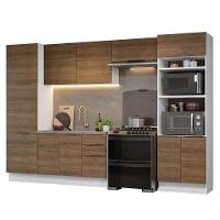 Armário De Cozinha Completa 330cm Stella Madesa 02 Branco/rustic - 2