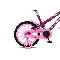 Bicicleta Aurora Fest, Aro 16, Com Freios V-brake, Com Rodas De Apoio, Capa Corrente E Cestinha Roxo - 3