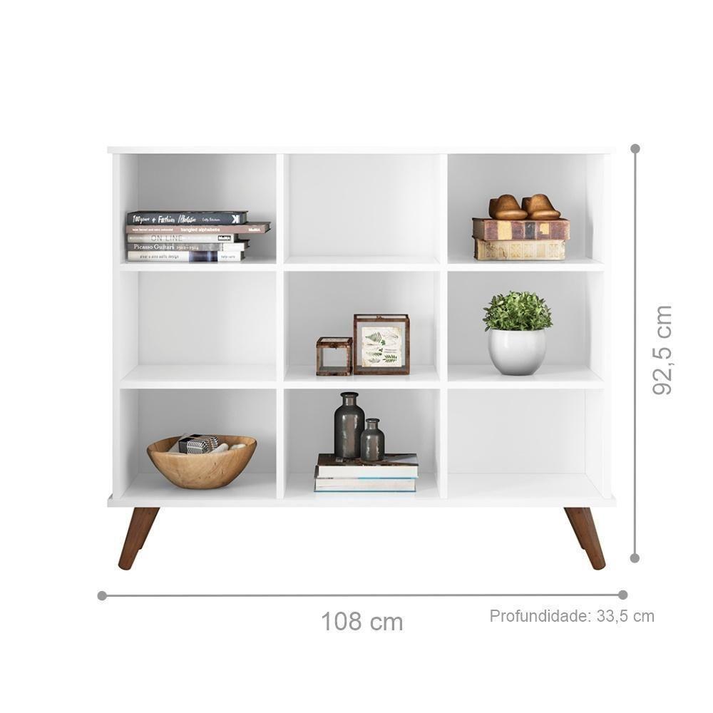 Nicho Organizador Branco Retrô (1478.69) + 2 Kits 3 Gavetas Brancas (1479.5) - 2