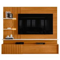 Painel Suspenso Tv 65 Pol 3p 200 Cm Atena Madetec Cinamomo Off White - 1
