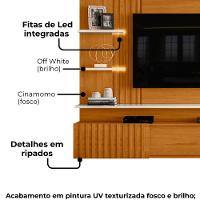 Painel Suspenso Tv 65 Pol 3p 200 Cm Atena Madetec Cinamomo Off White - 5