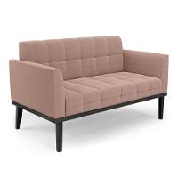 Namoradeira E Poltrona Base Madeira Fixa Pto Elisa Bouclê D03 - D?rossi Cor Rose - 5