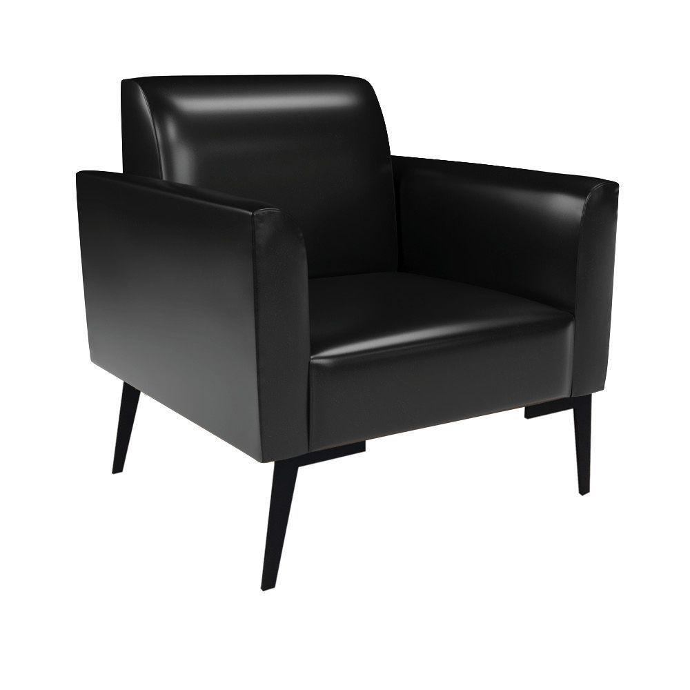 Sofá Namoradeira Com 2 Poltronas Pés Villach Marisa Corano Preto D03 - D?rossi - 4