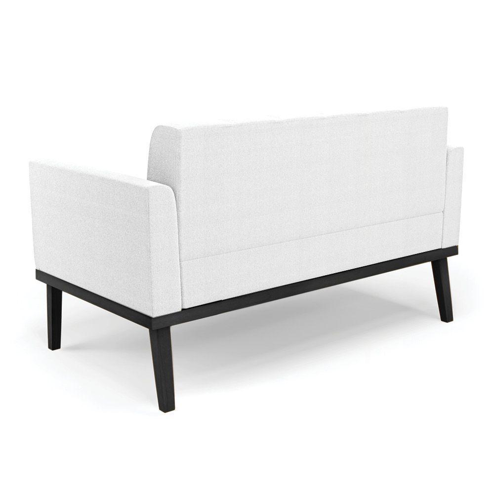 Namoradeira 2 Poltronas Base Madeira Fixa Pto Elisa Bouclê D03 - D?rossi Cor Off White - 9