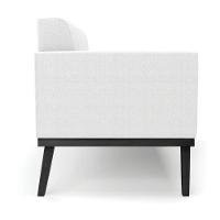 Namoradeira 2 Poltronas Base Madeira Fixa Pto Elisa Bouclê D03 - D?rossi Cor Off White - 10