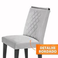 Conjunto 6 Cadeiras Para Sala De Jantar Milena Imbuia - 1