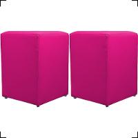 Kit 2 Puff Dado Decorativo Para Sala Recepção Penteadeira Material Sintético Cores - 1
