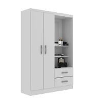 Guarda Roupa Capelinha Infantil 2 Portas 2 Gavetas Premium Branco - 1