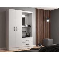 Guarda Roupa Capelinha Infantil 2 Portas 2 Gavetas Premium Branco - 2