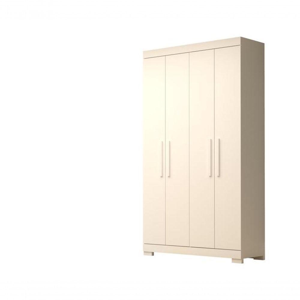Guarda-roupa Infantil Canadá 4 Portas E 2 Gavetas 100% Mdf Linhamobília Branco - 1