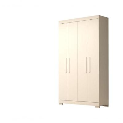 Guarda-roupa Infantil Canadá 4 Portas E 2 Gavetas 100% Mdf Linhamobília Branco
