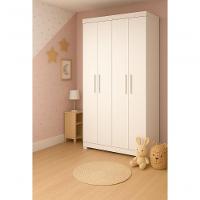 Guarda-roupa Infantil Canadá 4 Portas E 2 Gavetas 100% Mdf Linhamobília Branco - 2