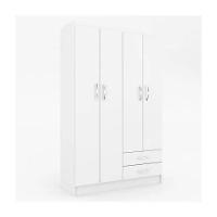 Guarda-roupa Infantil Atalaia 4 Portas 2 Gavetas Branco - 1