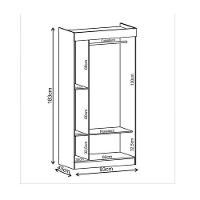 Guarda-roupa Infantil Atalaia 4 Portas 2 Gavetas Branco