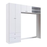 Guarda Roupas Infantil 04 Portas E 02 Gavetas Linha Aconchego La007 - Completa Móveis Branco - 2