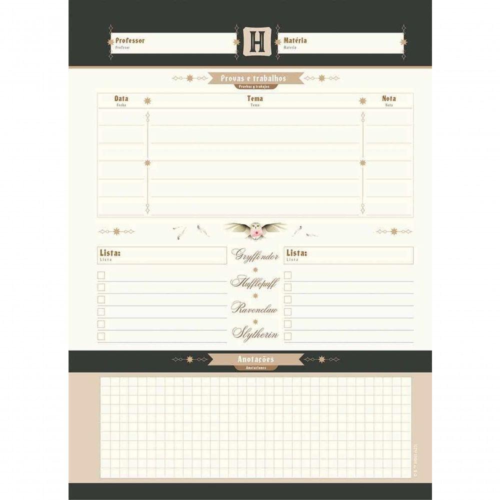 Caderno Espiral Capa Dura Colegial Harry Potter 1 Matéria 80 Folhas Jandaia Estampa 4 - 4