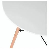 Jogo Mesa Sala Jantar Eames Eiffel 80cm Com 4 Cadeiras Eames Eiffel Branca Sofisticada - 6