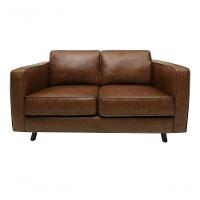 Sofá De Couro Guarujá 2 Lugares Soft Mel - Mempra Design - 1