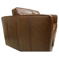 Sofá De Couro Guarujá 2 Lugares Soft Mel - Mempra Design