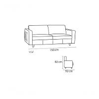 Sofá De Couro Guarujá 2 Lugares Soft Mel - Mempra Design - 6