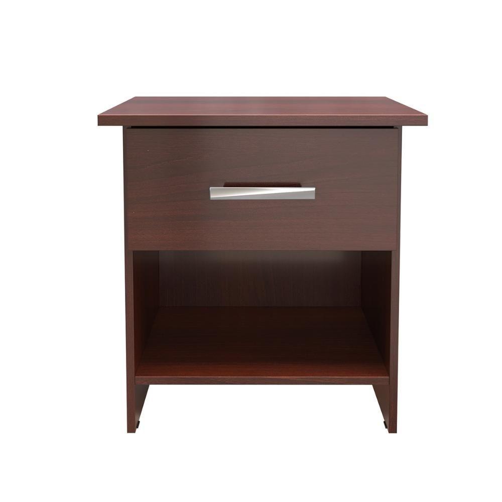 Mesa De Cabeceira Ditália 1 Gaveta DM-127 Tabaco - 2