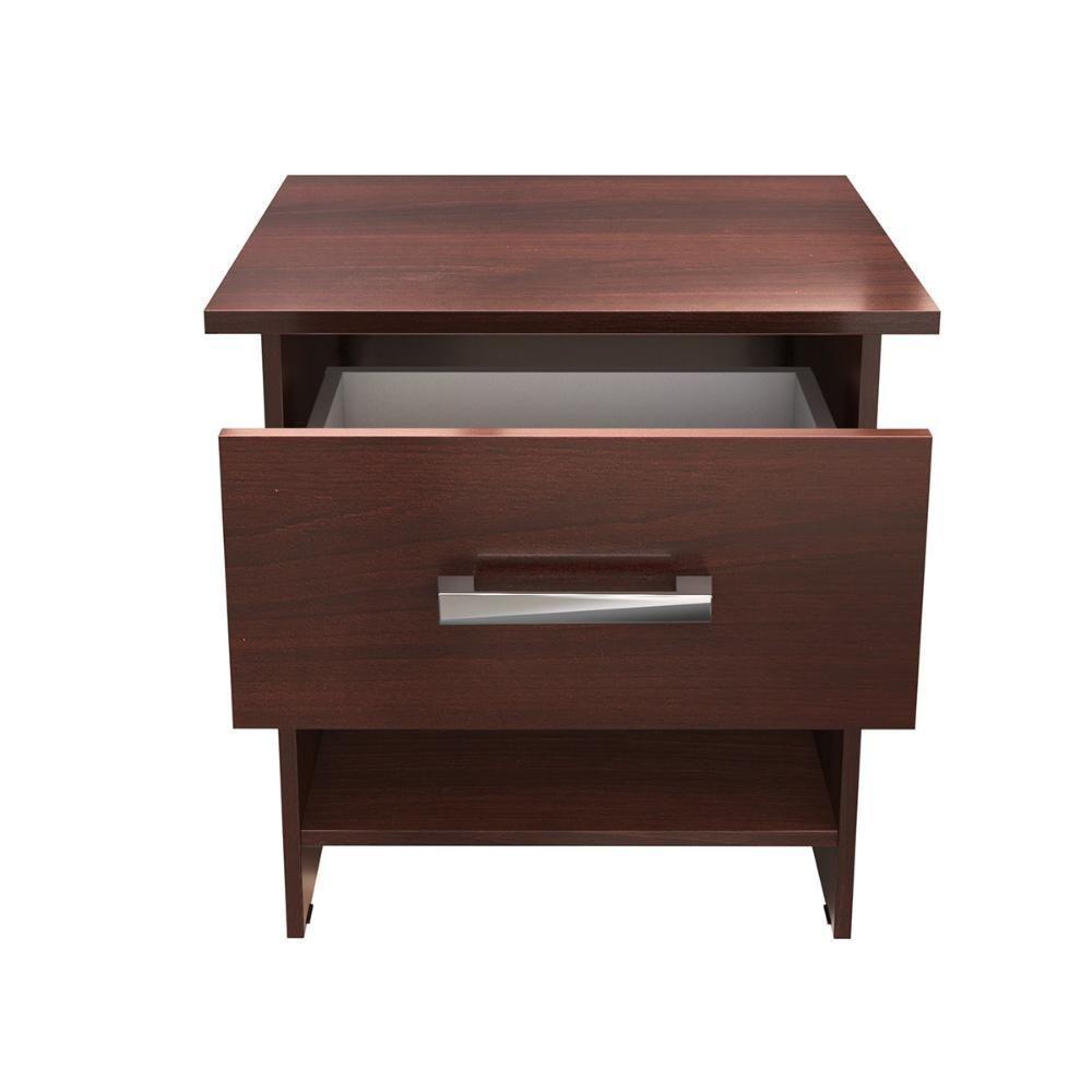 Mesa De Cabeceira Ditália 1 Gaveta DM-127 Tabaco - 3