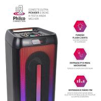 Caixa De Som Amplificada Philco 350W PCX4501 Flash Lights Bivolt - 6