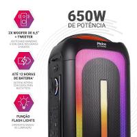 Caixa De Som Amplificada Philco Bluetooth 5.3 650W PCX6701 Bivolt