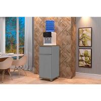 Armário Balcão Suporte Para Bebedouro Com 1 Porta E 1 Gaveta Alaska Cinza - 1