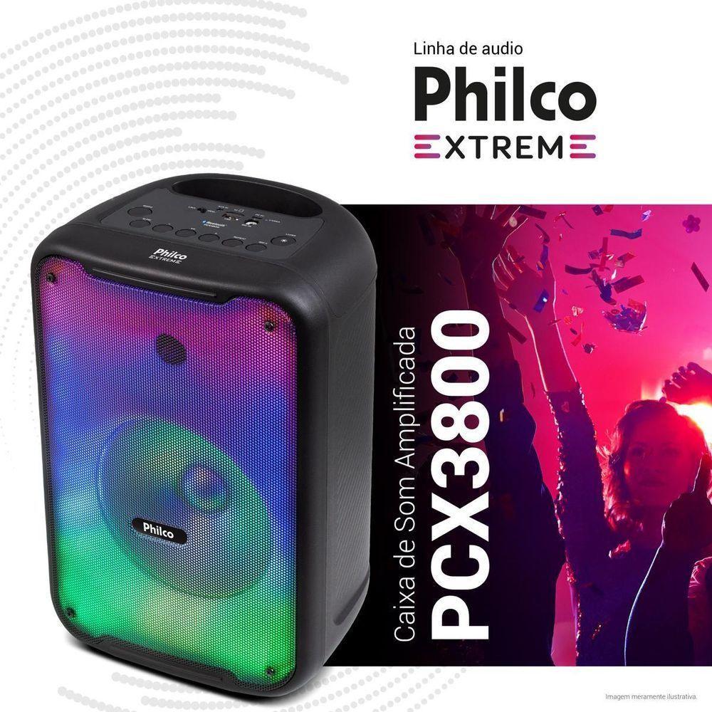 Caixa de Som Amplificada Philco Flash Lights 250W PCX3800 Bivolt - 4