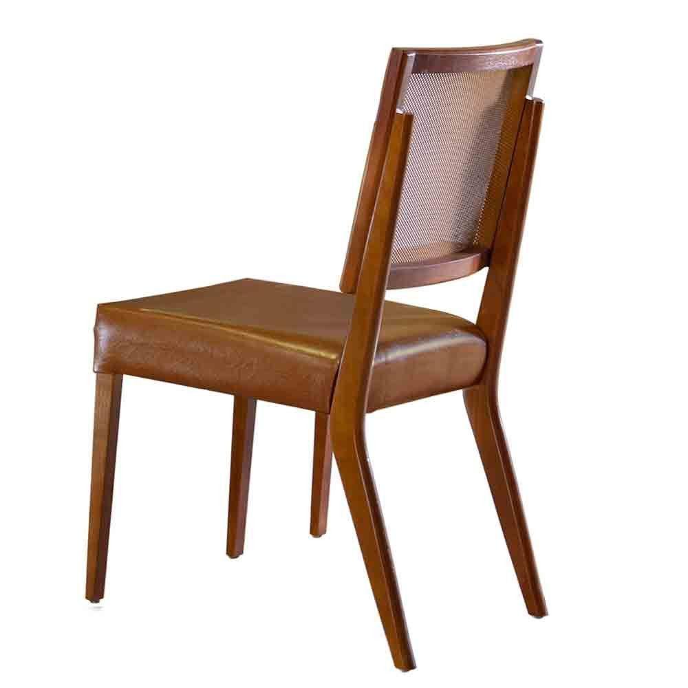 Conjunto Com 2 Cadeiras Aila Mobillare Star Caramelo Imbuia - 4