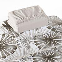 Jogo De Cama Tecebem Casal Malha 100% Algodão Estampado Cloe 4 Pçs Premium Trigo - 3