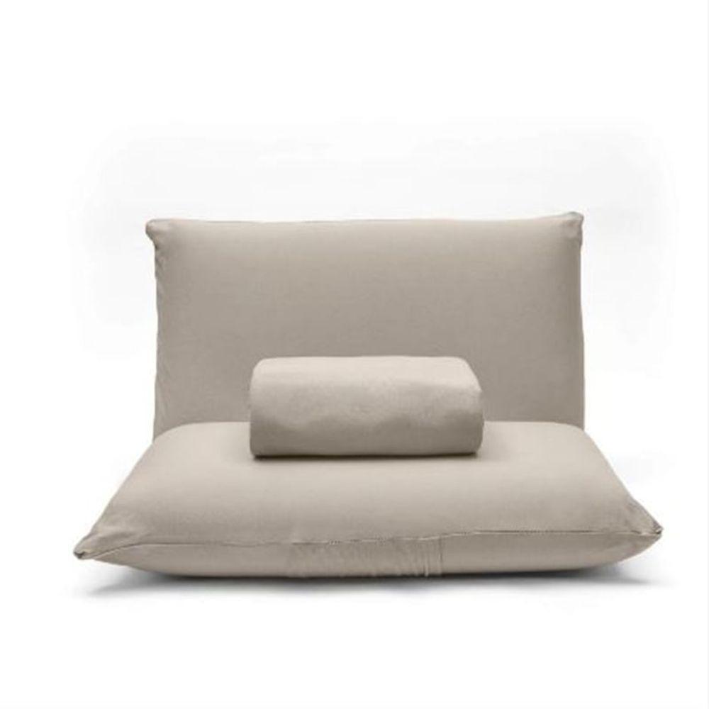 Jogo De Cama Buettner Queen Malha 100% Algodão Basic Liso 3 Peças Peças Trigo - 2