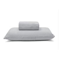 Jogo De Cama Buettner Solteiro Malha 100% Algodão Basic Liso 2 Peças Prata - 1