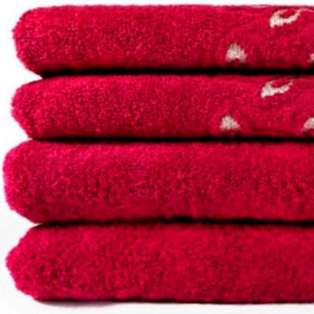 Jogo De Toalha Lmpeter Guadalupe (02 Banho + 02 Rosto) Sangria - 3