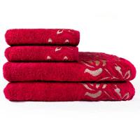 Jogo De Toalha Lmpeter Guadalupe (02 Banho + 02 Rosto) Sangria - 1