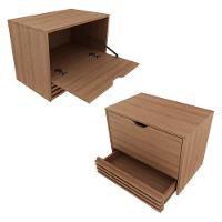 Gabinete Banheiro 1 Porta 1 Gaveta 60Cm Cr10091 Amêndoa