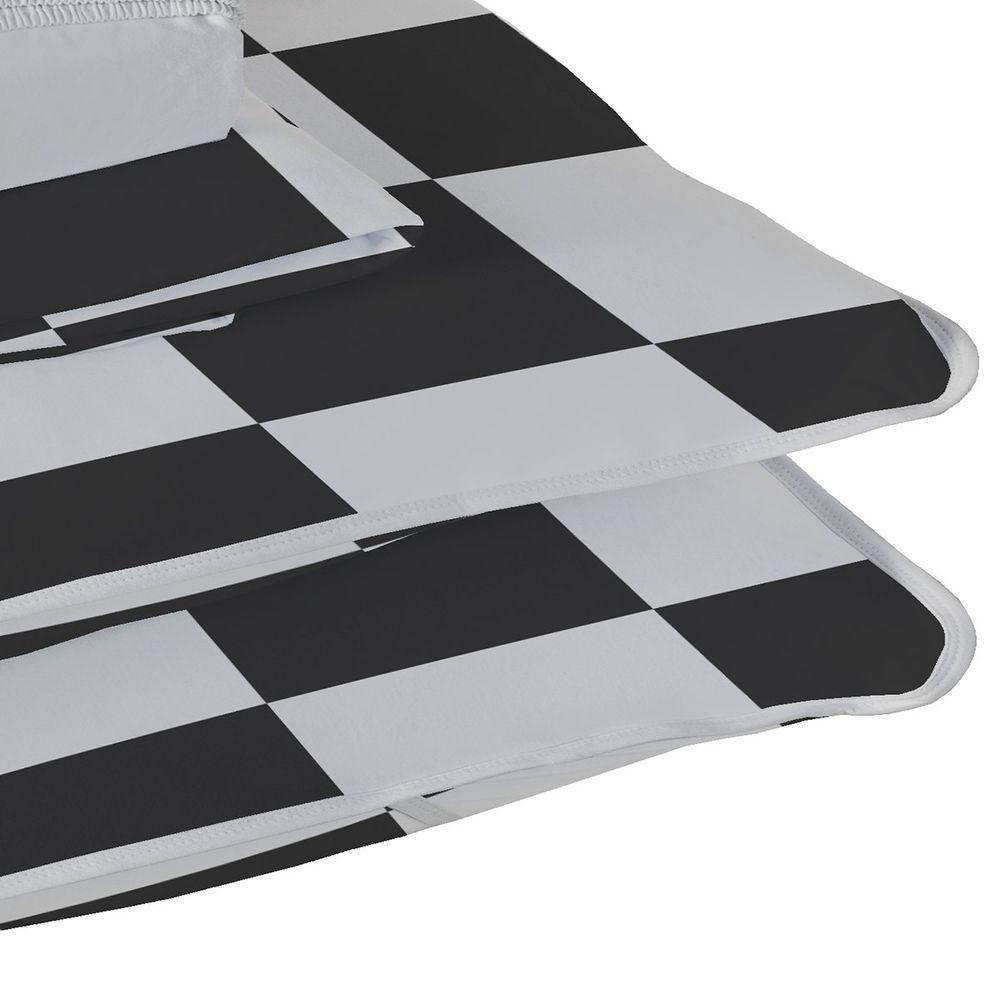 Jogo De Cama Tecebem Casal Malha 100% Algodão Estampado Eric 4 Pçs Premium Cinza - 3