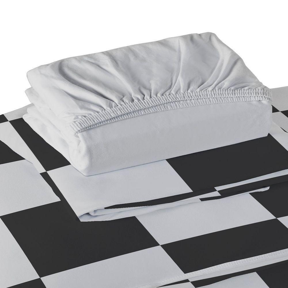 Jogo De Cama Tecebem Casal Malha 100% Algodão Estampado Eric 4 Pçs Premium Cinza - 4