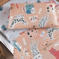 Jogo De Cama Lençol Bouti Infantil Kids Solteiro 03 Peças 100% Poliéster - Gatinha - 3