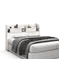 Cabeceira Com Prateleiras Dubai Queen Branca - 1