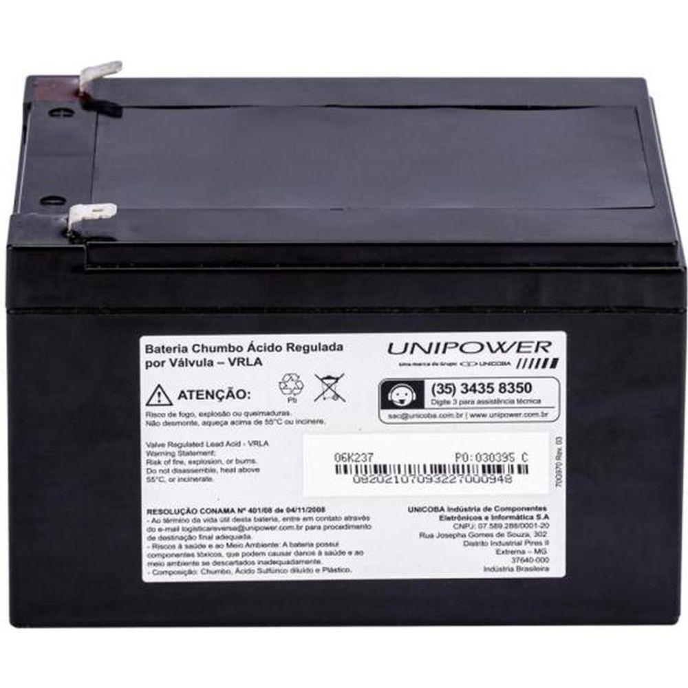 Bateria Estacionária Selada 12v 12ah Vrla Up12120 Unipower - 6