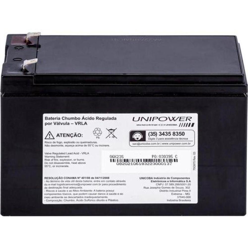 Bateria Estacionária Selada 12v 9ah Vrla Up1290 Unipower - 4