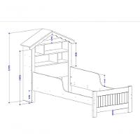 Cama Infantil Princesa Em Formato De Casinha Com Colchão – Estilo E Diversão Para O Quarto - 3