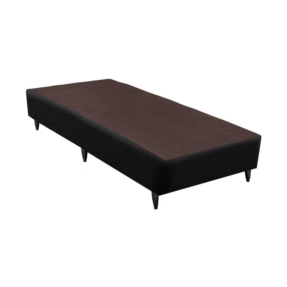 Base Linho Preto Solteiro (88X188X23) Linho - Ortobom - 1