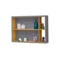 Espelheira Para Banheiro Armário Suspenso Florence Cinza - 3